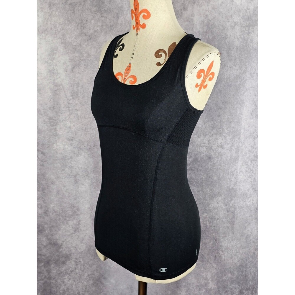 Champion Gear Womens S Black Performance Racerback Tank Top EUC